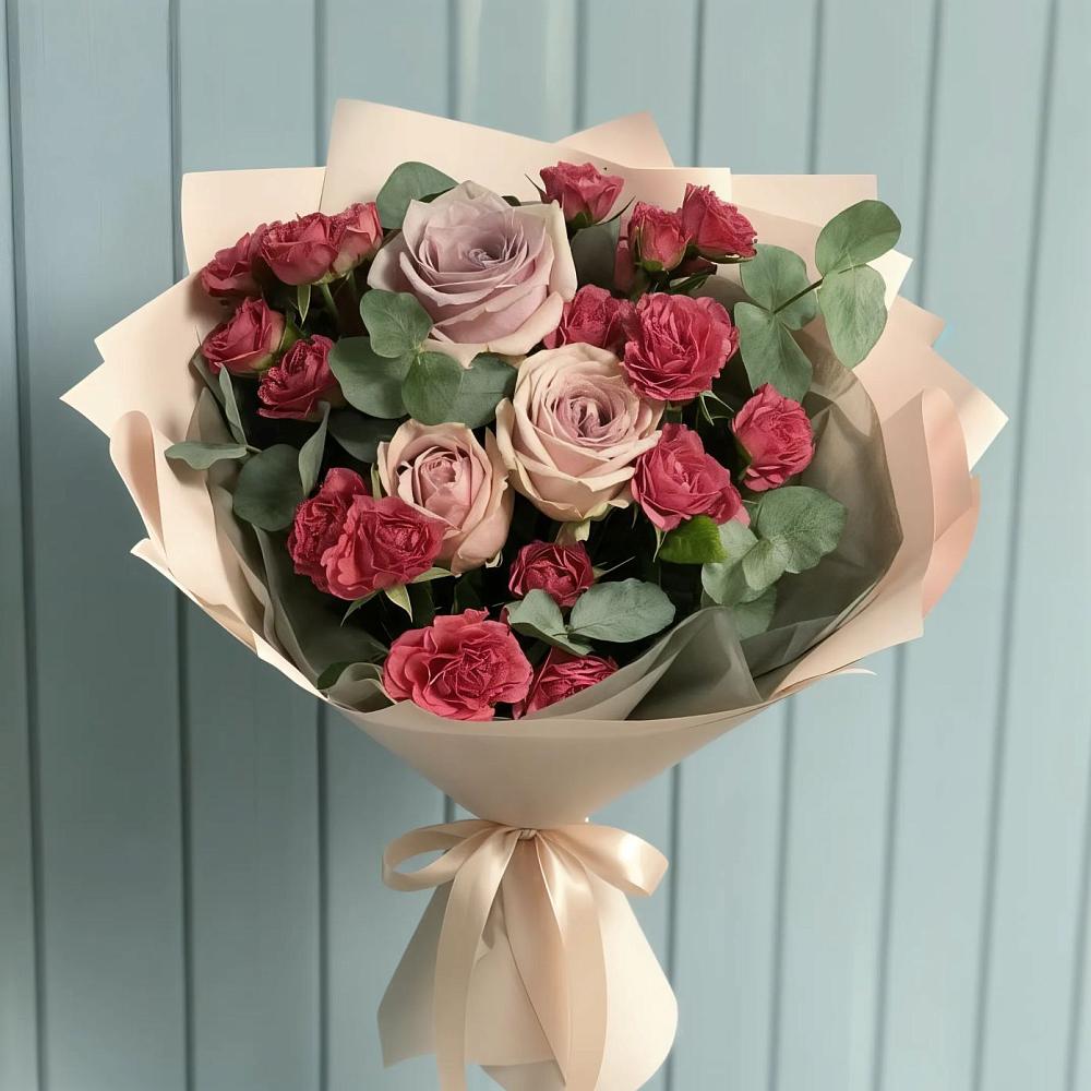 Букет цветов из: Гвоздики и Розы в Тарногском Городке