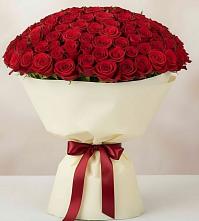 Букет 101 Красная роза Милано в Тарногском Городке