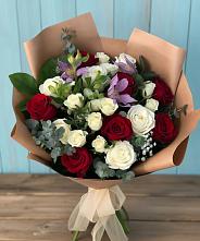 Букет цветов из:  Розы и Альстромерии в Тарногском Городке