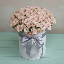 Цветочная композиция из Розы в шляпной коробке в Тарногском Городке