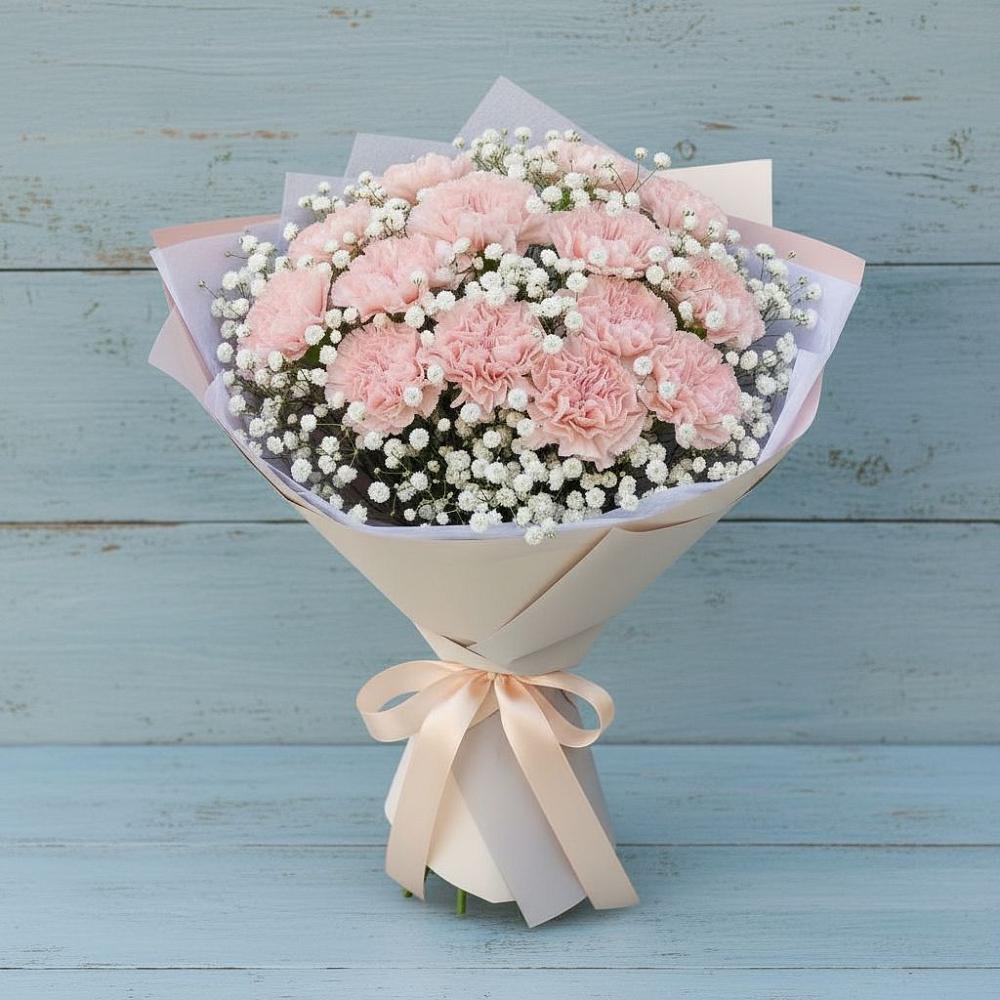 Букет цветов из: Гвоздики в Тарногском Городке