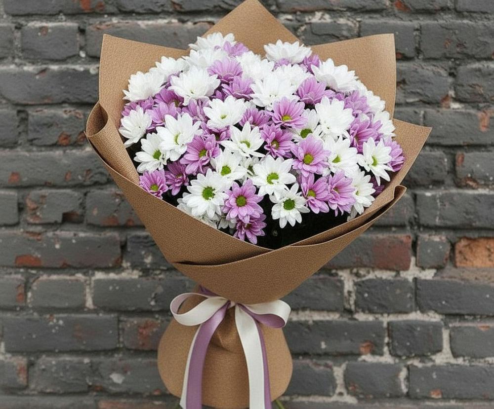 Букет цветов из: Хризантемы в Тарногском Городке