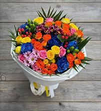 Букет цветов из:  Розы и Хризантемы #REPLACE_PRED# Тарногском Городке