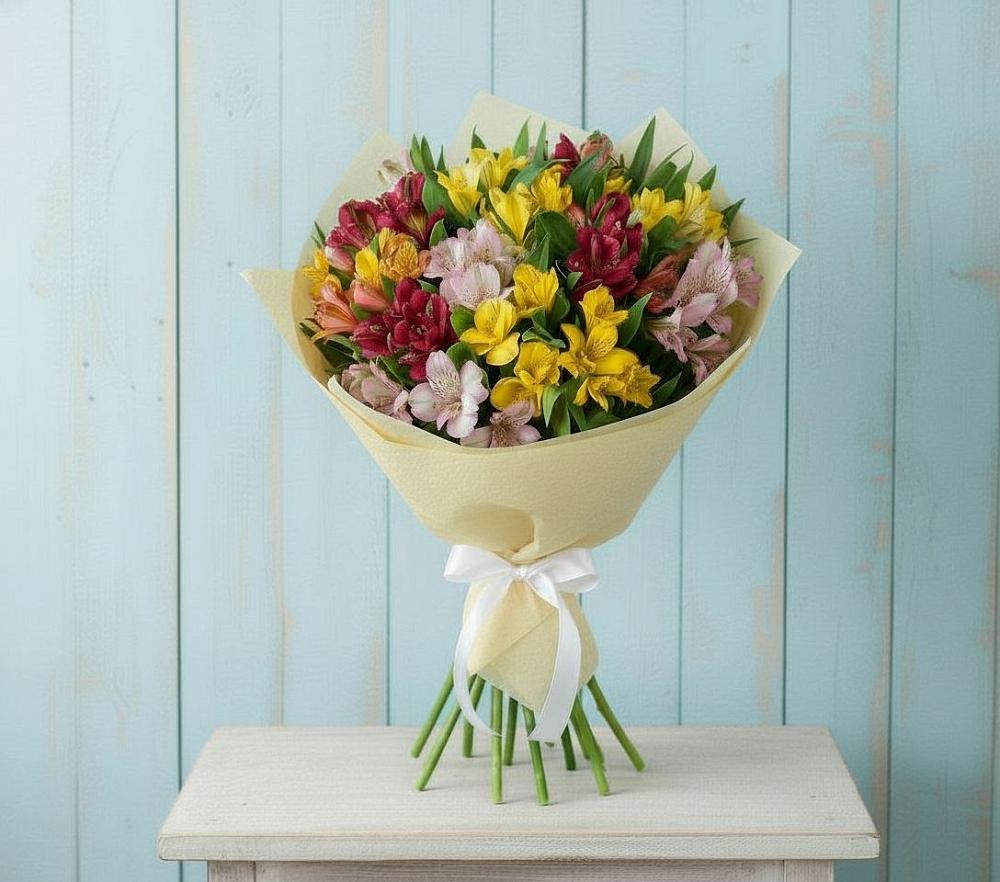Букет цветов из: Альстромерии в Тарногском Городке