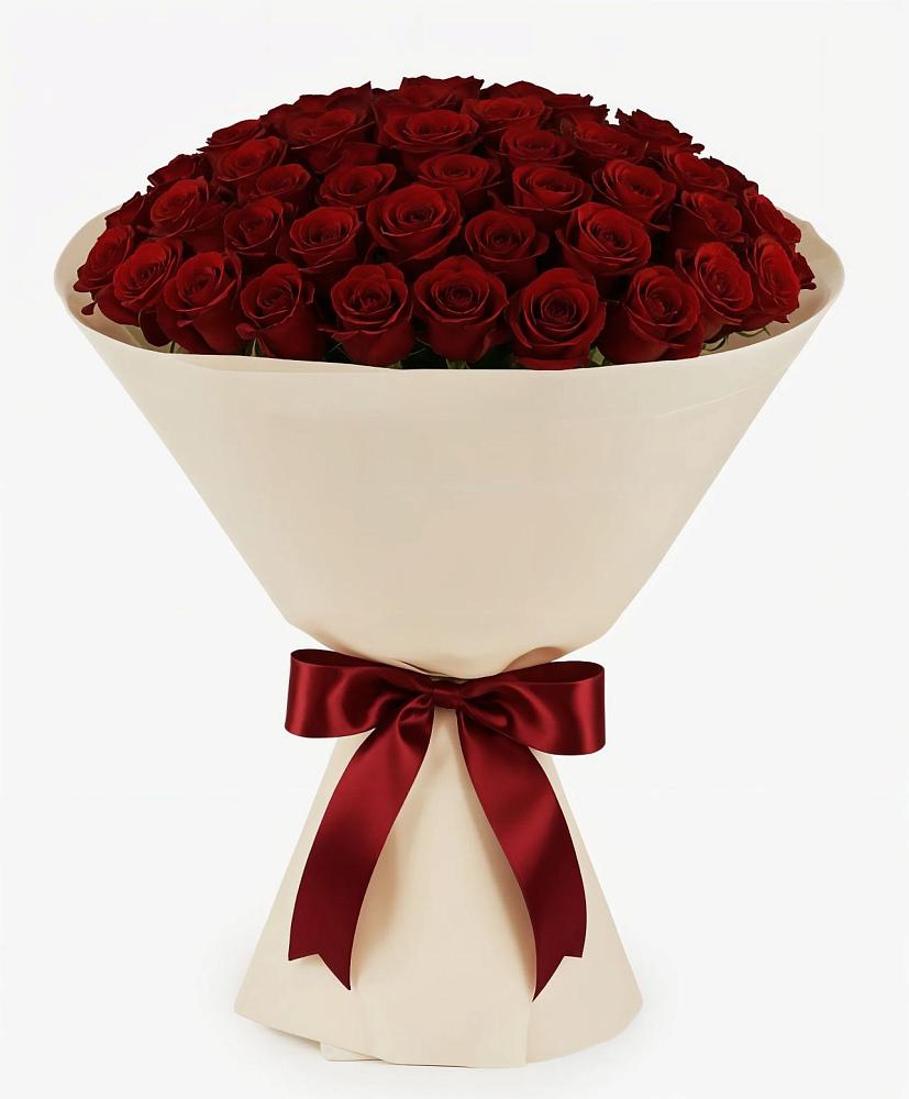 Букет 101 Бордовая роза Блэк Бакарра в Тарногском Городке